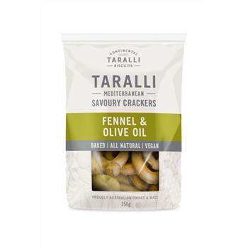 CONTINENTAL TARALLI FENNEL AND OLIVE OIL 250g