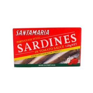 SARDINE IN TOMATO SAUCE SANTAMARIA 120g
