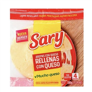 SARY CHEESE FILLED AREPAS 380g
