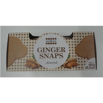 NYAKERS GINGER SNAPS ALMOND 150g