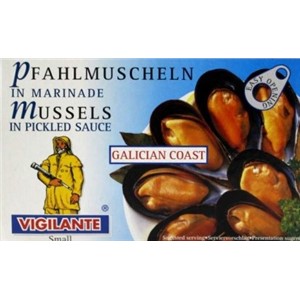 MUSSELS SMALL PICKLED SAUCE VIGILANTE 115g