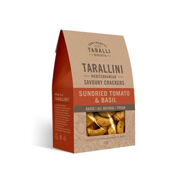 TARALLINI SUNDRIED TOMATO AND BASIL 125g