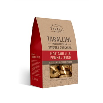 TARALLINI HOT CHILLI AND FENNEL SEED 125g