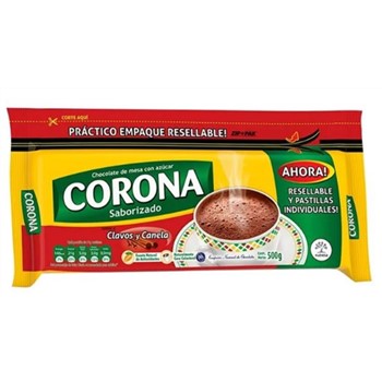 CORONA HOT CHOCOLATE CLAVOS Y CANELA RESEALABLE 500g