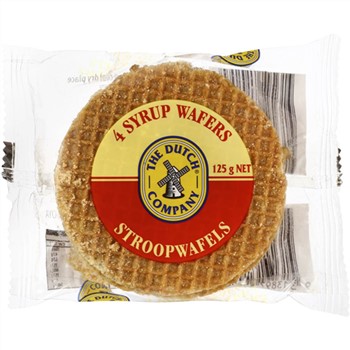 THE DUTCH COMPANY 4 SYRUP WAFERS STROOPWAFERS 125g