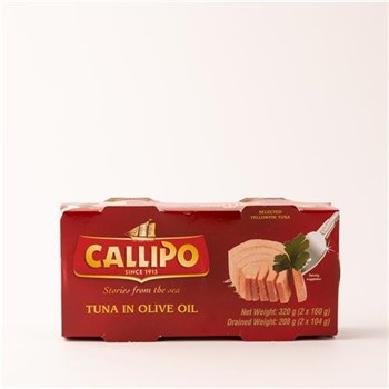 CALLIPO TUNA IN OLIVE OIL 2 PACK 160g